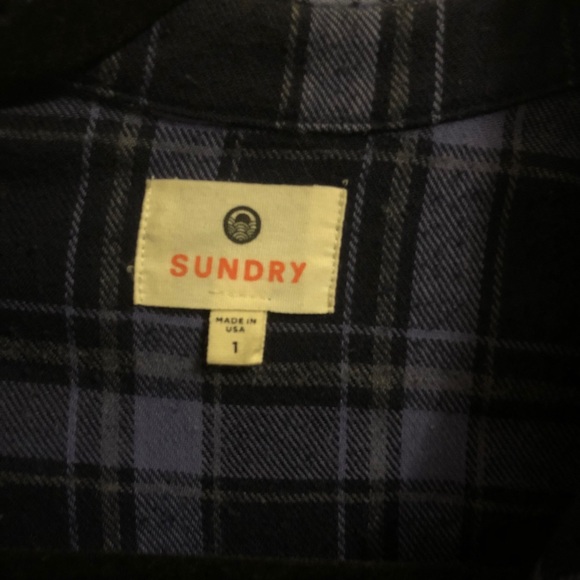 Sundry oversized flannel distressed size 1 - Picture 7 of 8